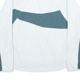NEW BALANCE Womens White & Grey Casual Zip Jacket M Polyester Blend Sportswear