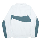 NEW BALANCE Womens White & Grey Casual Zip Jacket M Polyester Blend Sportswear