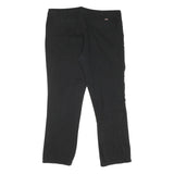 DICKIES Mens Cotton Blend Black Regular Fit Straight Trousers W40 L30 Zip