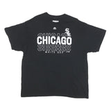 MAJESTIC Mens Black Chicago White Sox Graphic T-Shirt L Short Sleeve Crew Neck