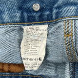 Carhartt Double Knee Carpenter Jeans - 31W 30L Blue Cotton