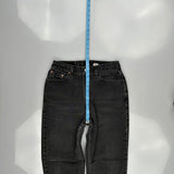 Levis 512 Slim Fit Jeans - 29W UK 10 Black Cotton