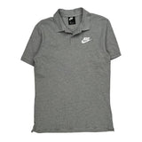 Nike Polo Shirt - Medium Grey Cotton