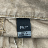 Carhartt Double Knee Carpenter Pants - 34W 32L Khaki Cotton