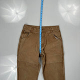 Mckinley Double Knee Carpenter Trousers - 31W 28L Brown Cotton