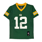 Green Bay Packers, Age 10-12 Nfl Nfl Football Jersey - Medium Green Polyester