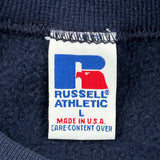 Made In USA Russell Athletic Sweatshirt - Large Navy Cotton