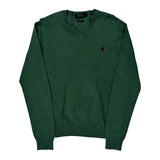 Polo By Ralph Lauren Jumper - Small Green Cotton