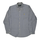 Ralph Lauren Striped Shirt - XL Blue Cotton