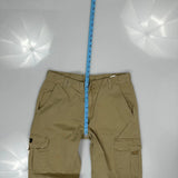 Old Navy Cargo Trousers - 32W UK 12 Khaki Cotton