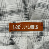 Lee Checked Cargo Shorts - 34W 10L Gray Cotton