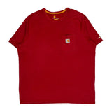 Carhartt T-Shirt - XL Red Cotton