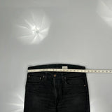 516 Levis Slim Fit Jeans - 33W 30L Black Cotton