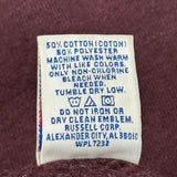 90S Blank Russell Athletic Sweatshirt - 2XL Burgundy Cotton Blend