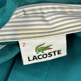 Lacoste Polo Shirt - XS Green Cotton