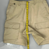 Tommy Hilfiger Cargo Shorts - 30″ Waist Beige Cotton