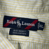 Ralph Lauren Striped Shirt - XL White Cotton