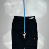Red Kap Cargo Pants - 34W 31L Black Polyester Blend
