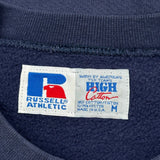 Made In USA Russell Athletic Air Force Sweatshirt - Medium Navy Cotton Blend
