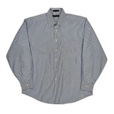 Tommy Hilfiger Striped Shirt - Large Blue Cotton