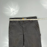 Carhartt Carpenter Trousers - 38W 32L Grey Cotton