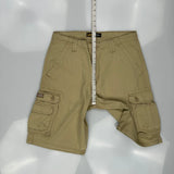 Lee Cargo Cargo Shorts - 32W 11L Beige Cotton