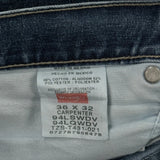 Wrangler Carpenter Jeans - 36W 32L Blue Cotton Blend