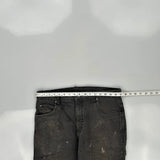 Dickies Carpenter Trousers - 34W 30L Black Cotton