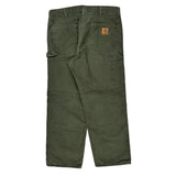 Carhartt Carpenter Pants - 38W 30L Green Cotton