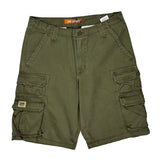 Lee Cargo Shorts - 34W 10L Green Cotton
