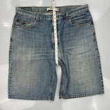 Levis Denim Shorts - 40W 10L Blue Denim