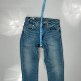Levis Skinny Jeans - 28W UK 8 Blue Denim
