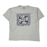 Cancer Center Run Oneita Single Stitch T-Shirt - XL Gray Cotton