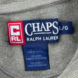 Chaps Ralph Lauren Striped Polo Shirt - Large Green Cotton