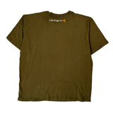 Carhartt Spellout T-Shirt - XL Green Cotton
