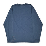 Carhartt Long Sleeve T-Shirt - 2XL Blue Cotton