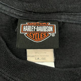 Lone Wolf Harley Davidson Graphic Vest - Large Black Cotton