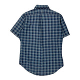 Ralph Lauren Checked Short Sleeve Shirt - Medium Blue Cotton