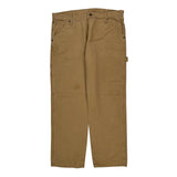 Wrangler Carpenter Trousers - 36W 30L Brown Cotton
