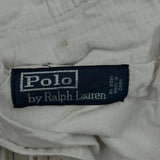 Polo By Ralph Lauren Pinstripe Chino Shorts - 34W 9L Cream Cotton