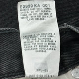 Levis Slim Fit Jeans - 30W 32L Black Cotton