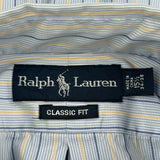 Ralph Lauren Striped Shirt - Medium Blue Cotton