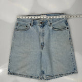 Levis Denim Shorts - 32W 9L Light Wash Cotton