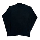 Tees Unlimited Single Stitch Long Sleeve T-Shirt - Large Black Cotton