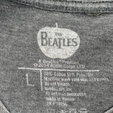 Union Jack The Beatles Band T-Shirt - Large Gray Cotton Blend