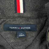 Tommy Hilfiger 1/4 Zip - Large Gray Cotton