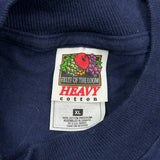 Fruit Of The Loom College T-Shirt - XL Navy Cotton