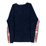 Tommy Hilfiger Branding On Sleeves Tommy Hilfiger Sweater - Medium Navy Cotton