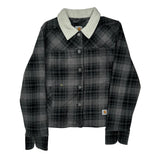 Carhartt Checked Overshirt - Small Black Cotton