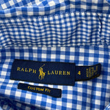 Ralph Lauren Checked Shirt - Small Blue Cotton